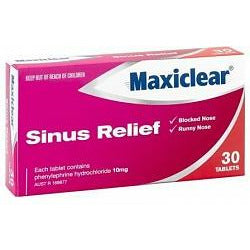 Cough And Cold: MAXICLEAR Sinus Relief 30 tablets