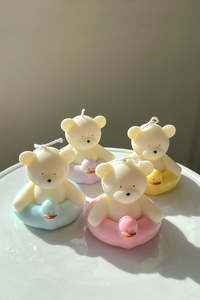 Pool Floaty Bear Candle