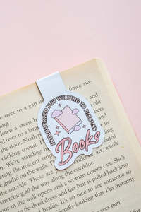 Featured: Introverted But Willing To Discuss Books Magnetic Bookmark