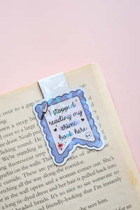 Featured: I Stopped Reading Crime Here Magnetic Bookmark