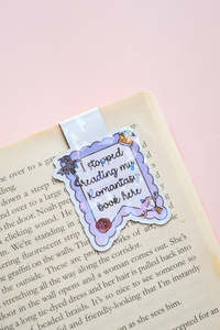I Stopped Reading Romantasy Here Magnetic Bookmark