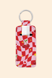 Jewellery Accessories: Y2K Cherries - Lip Balm Holder Keychain