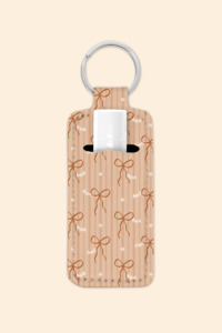 Jewellery Accessories: Bats & Bows - Lip Balm Holder Keychain