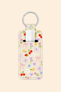 Jewellery Accessories: Bow Garden - Lip Balm Holder Keychain