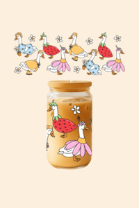 Glass Tumblers: Silly Goose Glass Tumbler