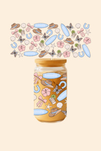 Coastal Cowgirl Glass Tumbler