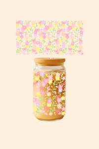 Coquette Girls: Flower Garden Glass Tumbler