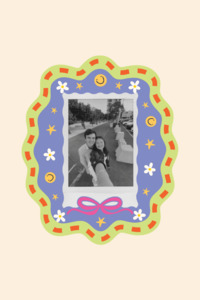 Smiley Instax Mini Magnetic Polaroid Frame