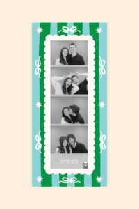 Blue Stripes Magnetic Photostrip Frame