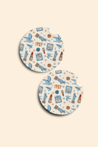Car Accessories: 1989 Coasters - 2 Pack