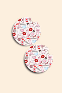 Short and Sweet Car Coasters - 2 Pack