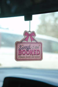 Car Accessories: Sorry I'm Booked - Vanilla Air Freshener