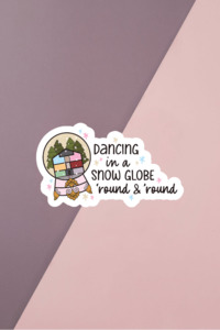 Dancing In A Snowglobe Sticker