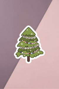 Merry Swift Tree Sticker