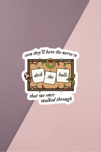 Deck The Halls Sticker