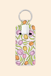 Tulip Fields - Lip Balm Holder Keychain