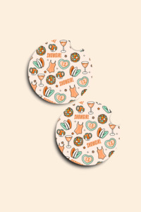 Showgirl Car Coasters - 2 Pack