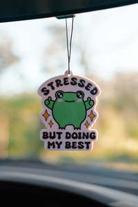 Air Fresheners: Stressed But Doing My Best - Berry Air Freshener