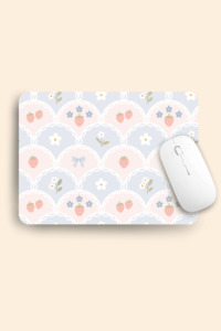 Stationery: Lacy Strawberry Garden Mousepad