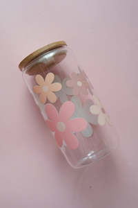 Sale: Floral Glass Tumbler (SECONDS)