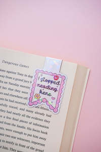 Bookmarks: I Stopped Reading Here Magnetic Bookmark