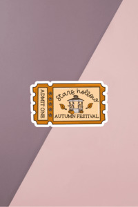 Pop Culture Stickers: Stars Hollow Autumn Festival Sticker