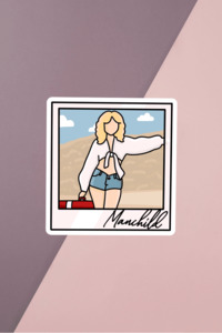 Manchild Polaroid Sticker