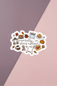 Pop Culture Stickers: Mentally In Stars Hollow Sticker