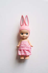 Sonny Angel Accessories: Pink Gingham Dress - Sonny Angel Clothes