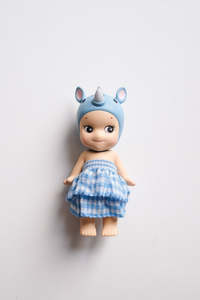 Sonny Angel Accessories: Blue Gingham Dress - Sonny Angel Clothes
