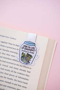 Magnetic Bookmarks: Open In Case Of Emergency Magnetic Bookmark
