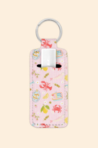 Coastal Picnic - Lip Balm Holder Keychain