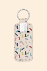 Jewellery Accessories: Eras Confetti - Lip Balm Holder Keychain