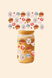 Strawberry Jam Glass Tumbler