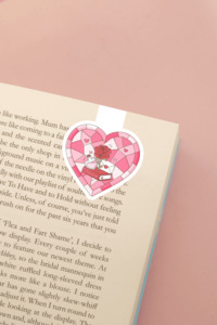 Under 10: Romance Stained Glass Magnetic Bookmark