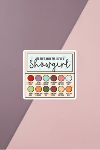 Showgirl Palette Sticker