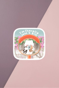 Just A Girl Selfie Sticker