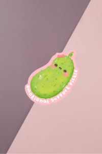 Stickers: Emotional Support Pickle Sticker