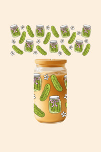 Pickle Lover Glass Tumbler
