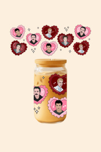 Twilight Hearts Glass Tumbler