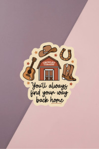 Way Back Home Sticker