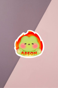 Arson Sticker