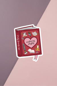 Under 10: Wuth Heights Red Book Sticker