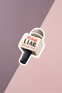 Stickers: Liar Microphone Sticker