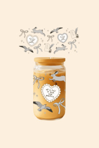 For The Swifties: TTPD Glass Tumbler