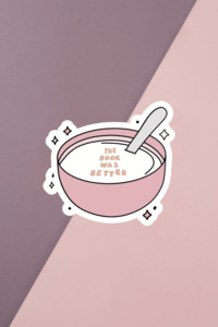 Bookish Babes: The Book Was Better Cereal Sticker