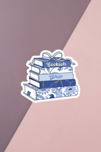 Bookish Babes: Chinoiserie Book Stack Sticker