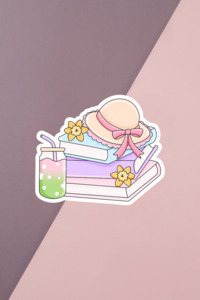 Bookish Babes: Summer Stack Sticker