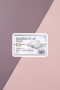 Bookish Bank Sticker