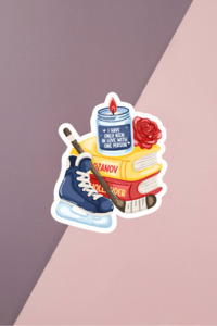 Heated Rivalry Inspired Stickers: HR Sticker